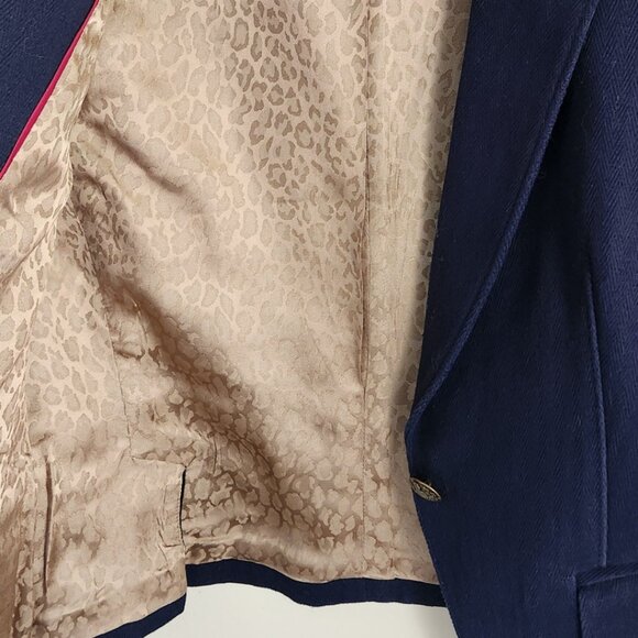 Banana Republic Heritage True Navy cropped Blazer - Picture 4 of 8